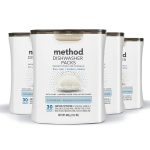 Method PowerDish Free + Clear Dishwasher Detergent (30-Count) Pack of 4