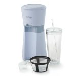 Mr. Coffee Iced Coffee Maker with Reusable Tumbler and Coffee Filter - Gray