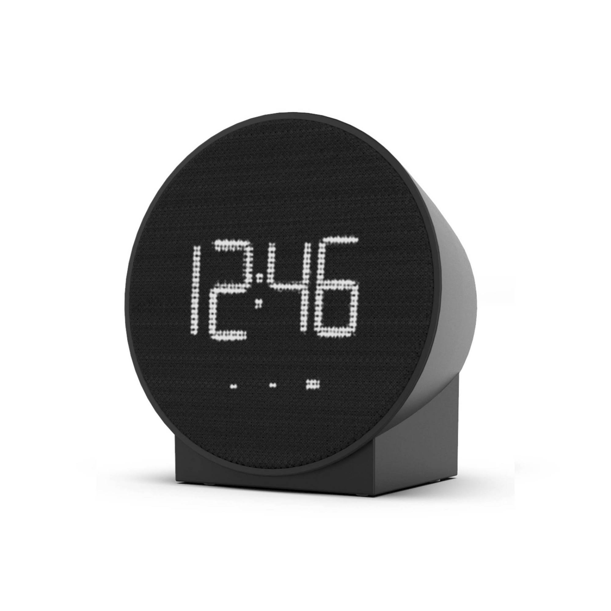 b060c27837c2f2e8cba61cc1cf5a2f08f805e64893a072f6e9fdad9f4cffc124.jpg Capello Round Alarm Table Small Black Clock | Target - Image 1