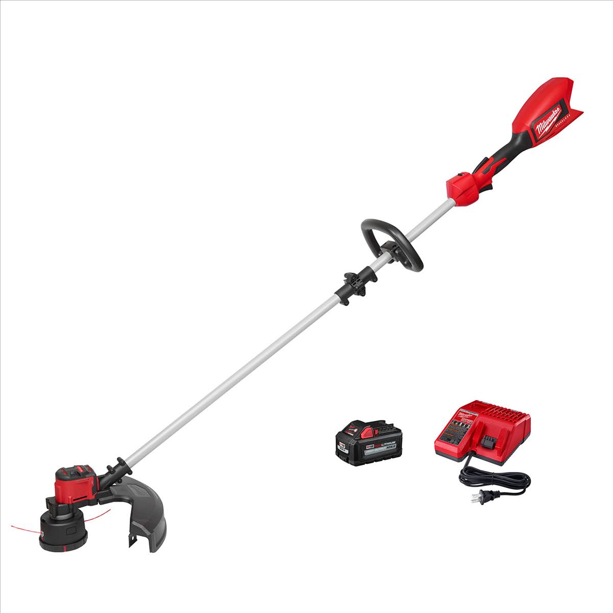 b073f60f9cab43809c2f2791a0cc1faa65adc22c0366f1ae81b3322df23a8c91.jpg Milwaukee 2828-21 M18 Brushless String Trimmer Kit - Image 1