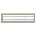 Hy-Lite 47.5 in. x 11.5 in. Prairie Decorative Glass Picture Vinyl Window - Tan