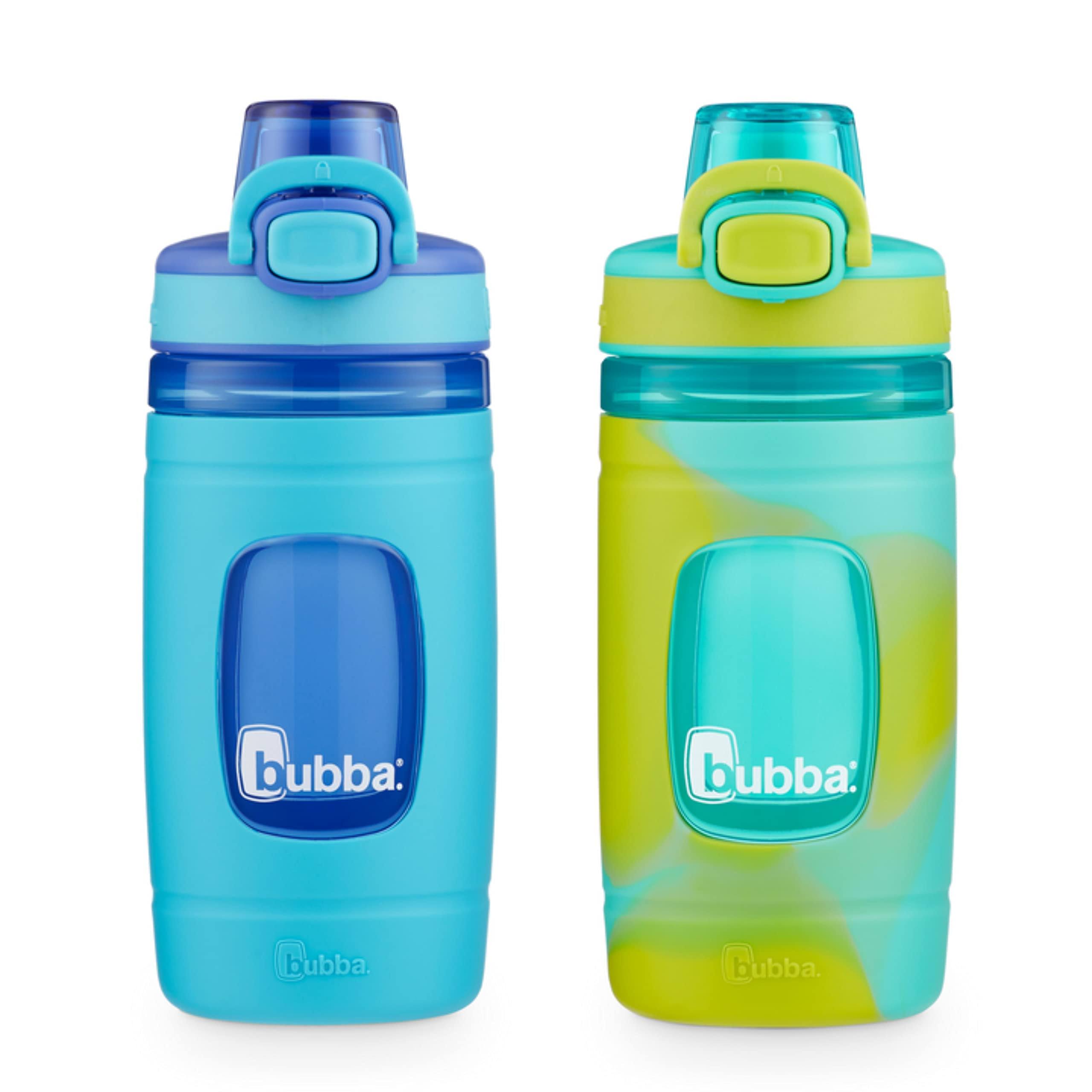 b10c1df67cc2bea5e3477993b73e4c881af383394cddd432e28ac039cb775c82.jpg Bubba Flo Kid's 16 oz. Water Bottle 2-Pack Island Teal Wash/Pool Blue - Image 1