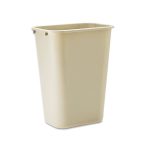 Rubbermaid Deskside Beige Wastebasket, 10.25 Gallon