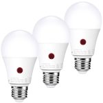 Emotionlite Dusk to Dawn Sensor Light Bulbs Outdoor,Neutral White LED Bulbs, 60 Watt Equivalent, Automatic On/Off, Porch, Patio,Garage, Hallway,