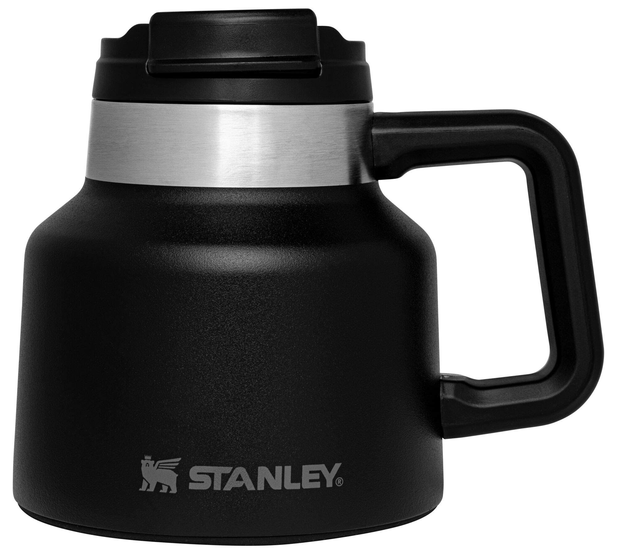 b1344a13e96643d4b9dc522e05667a1eec0db9cf0cddb1f674064742d7dc6c75.jpg Adventure Tough-To-Tip Admiral's Mug | 20 oz Matte Black - Image 1