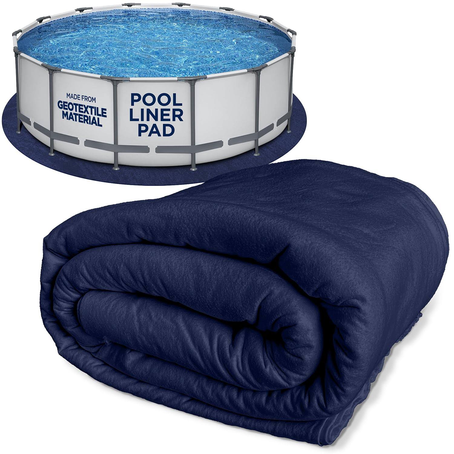 b13bd4a4416aba47e387f005804361be711f4cc375677a042d83d8a2e4a6d0d1.jpg Shop Square 12-Foot Pool Liner Pad for Above Ground Pools, Size: 12' Round - Image 1