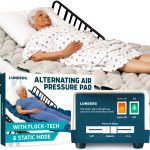 Lunderg Alternating Air Pressure Mattress Pad - with Flock-Tech & Static Mode - Bed Sore Prevention - Includes Multi-Layer Hospital Bed Mattress