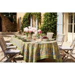 Jardin Tablecloth Couleur Nature Size: 86" x 59", Color: Green/Blue