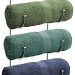 Sorbus 5-Tier Towel Rack with Wooden Top Shelf ,Silver