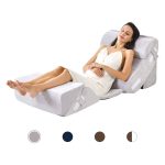 NORSCYRT Adjustable Memory Foam Ergonomic Design 6 Piece Bed Wedge Pillow Set
