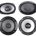 (2) Kenwood KFC - 6966S 6x9" 800 Watt+(2) 6.5" 600 Watt Car Audio Coaxial Speakers
