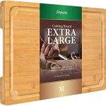 Extra Large Cutting Board, 17.6" Bamboo Cutting Boards for Kitchen with Juice Groove and Handles Kitchen Chopping Board for Meat Cheese Board Heavy du
