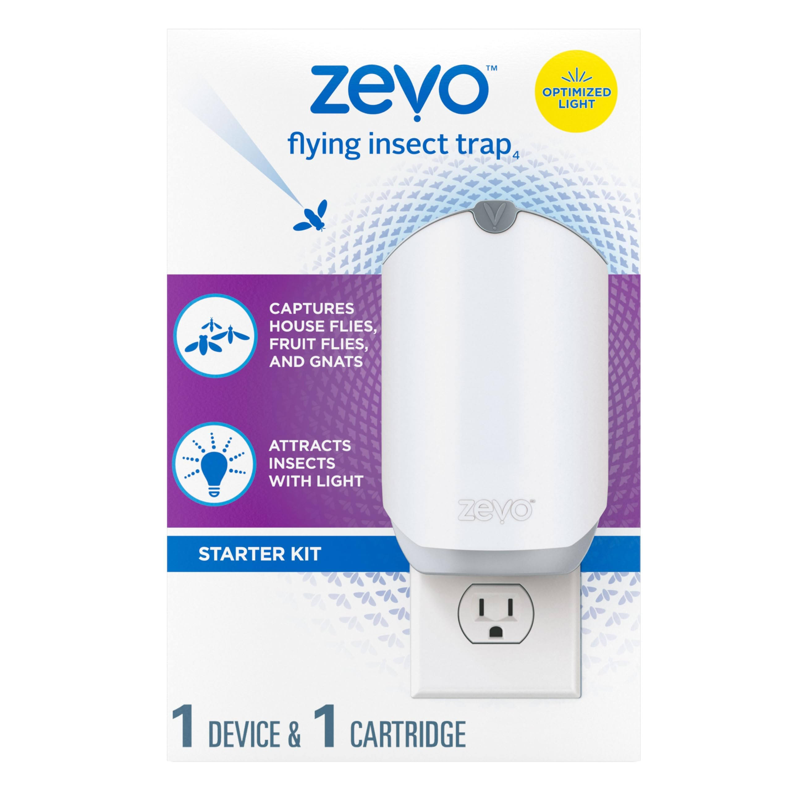 b1fa02a23d48f473b9ea72b0afa4d59042cf201e2bc24494c1438ba33cd9935d.jpg ZEVO Flying Insect Trap Starter Kit - Image 1