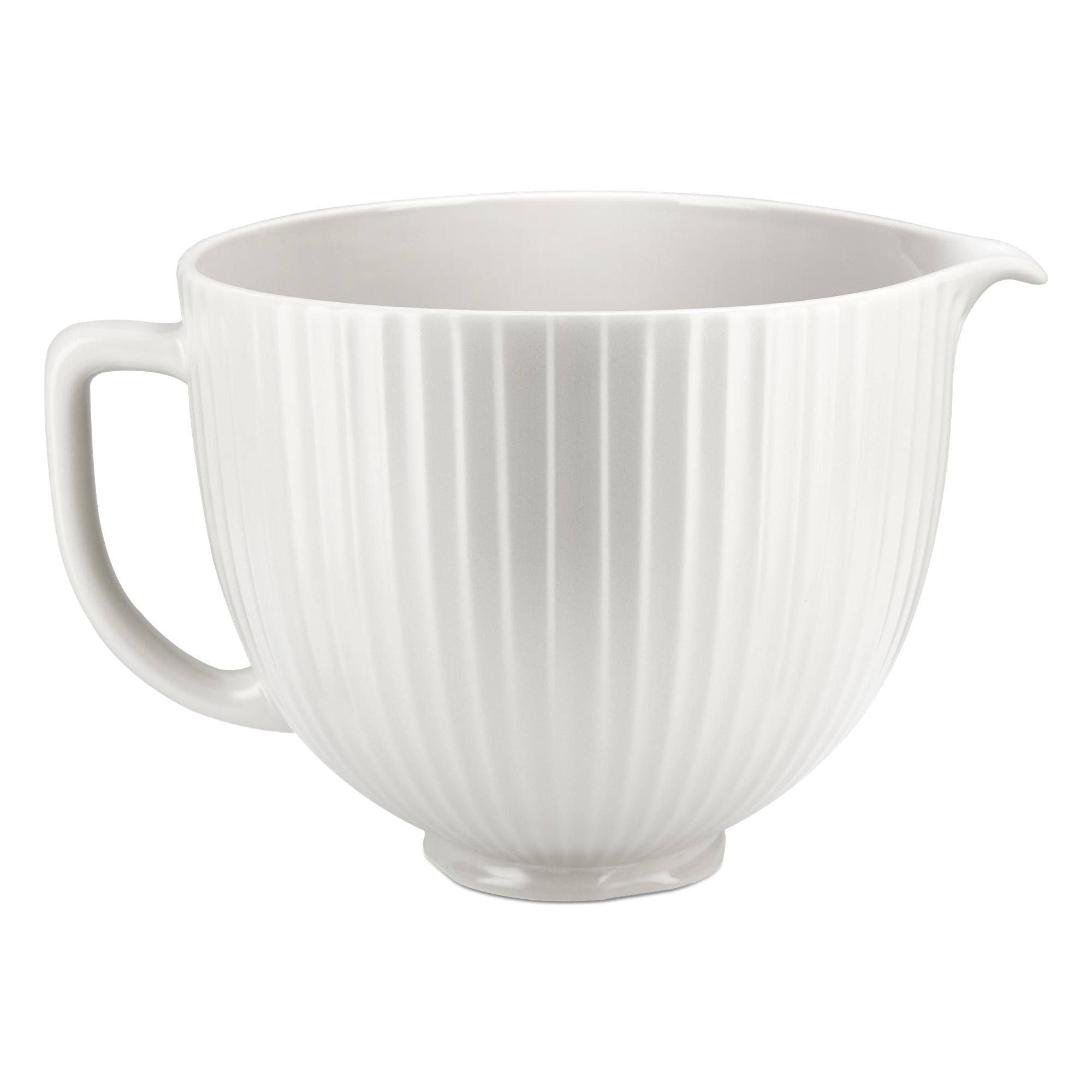 b214023a8f39e3c7648bcd0c58243e6a801edc66381e67359140721d211ef199.jpg KitchenAid 5 Quart Classic Column Ceramic Bowl - Image 1