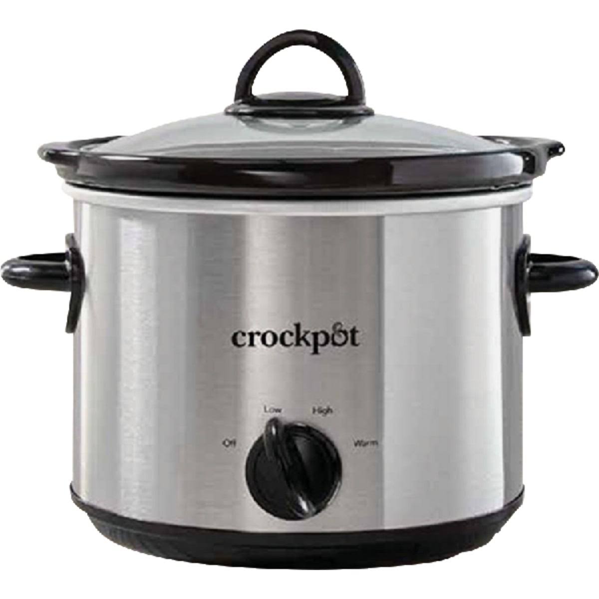 b22d01d6b2b3c0fdfc3c24ca25aaa483b5ebf9b5770141d154e305d47a03f092.jpg Crock Pot Slow Cooker, 3 Quart Round, Classic - Image 1