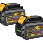 DeWalt 20v-60v Max FLEXVOLT DCB606-2 6 Ah Lithium-Ion Battery Combo Pack 2 PC