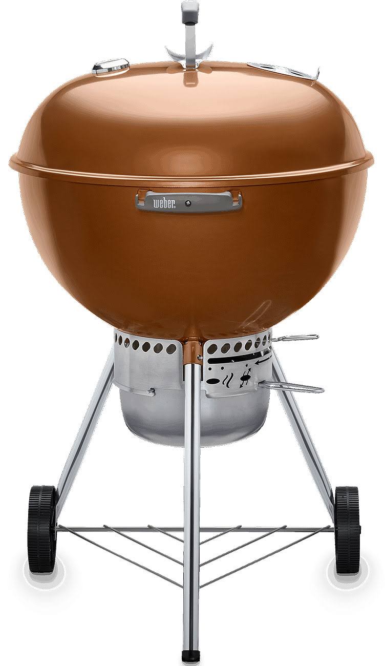 b23baf3dc385158a5515f2f1c524c529596fec8a7595c597999c3f4e9cae2ac9.jpg Weber Original Kettle Premium 22" Charcoal Grill - Copper - Image 1