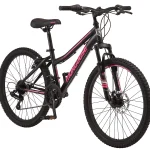 24 - In. Excursion Unisex Mountain Bike, Black, 21 Speeds