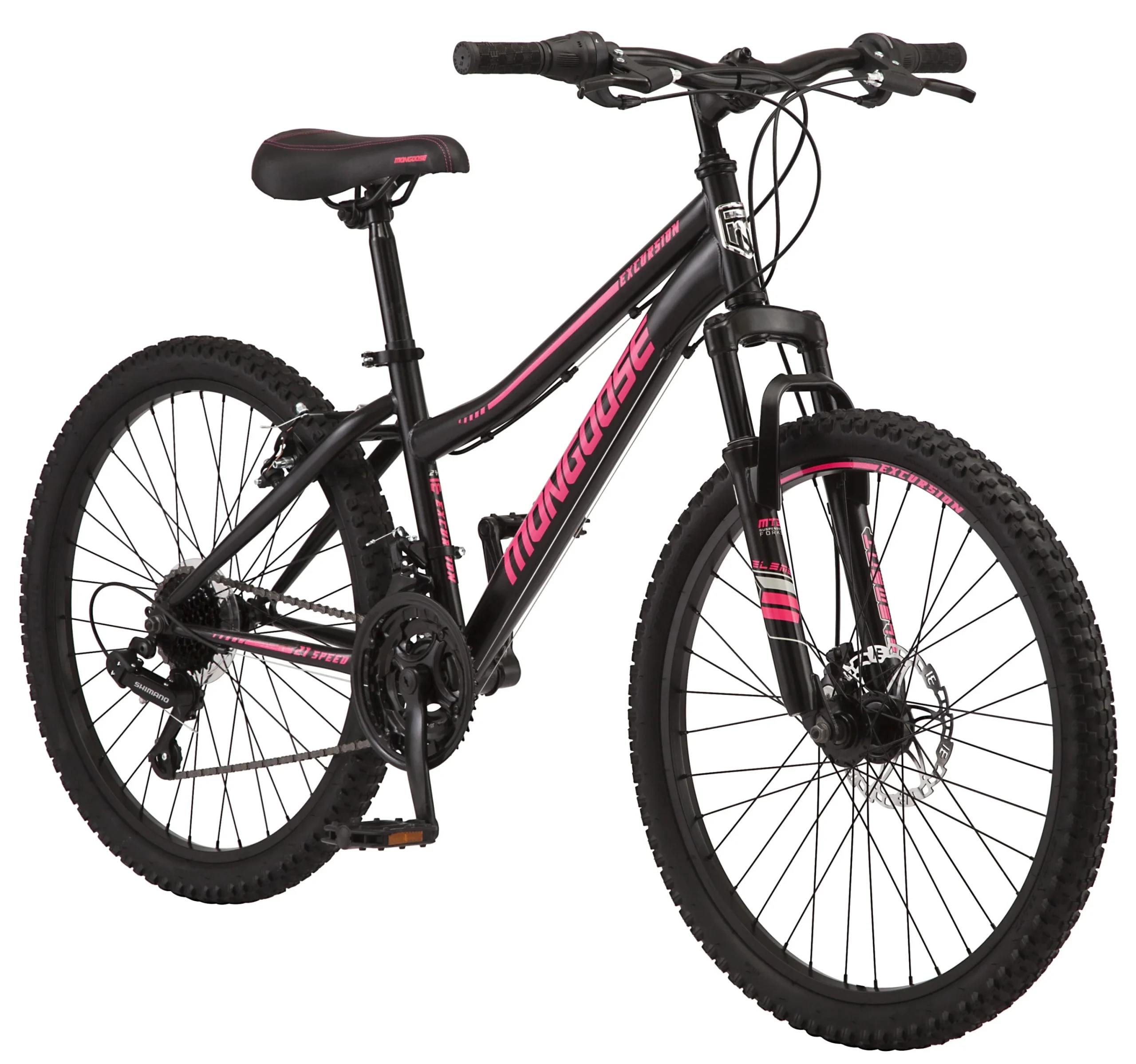 b25634a54a188a2b1885e744b328eb1c3a7f79d14d3910be4c922f9271008563.webp 24 - In. Excursion Unisex Mountain Bike, Black, 21 Speeds - Image 1