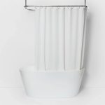 Made by Design Basket Weave 71 x 71 Shower Liner Winter, White