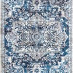 nuLOOM Transitional Medallion Maryanne Blue 8' x 10' Area Rug