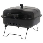 Mr. Bar-B-Q Portable Charcoal Grill 206-Sq in Black/Porcelain Coated Portable Charcoal Grill | CBT1927L