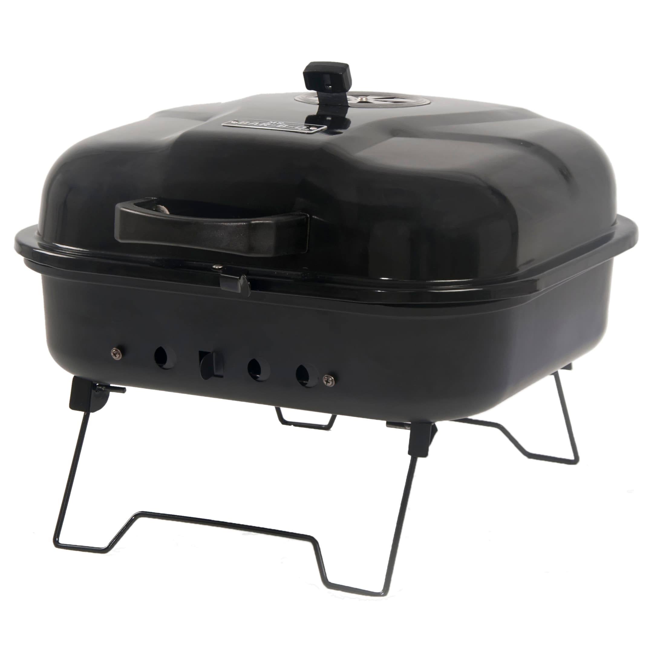 b2814790b3231f186d9fbdb0483ef20cc5be19d5e296e6fbf3fcb901b9f30892.jpg Mr. Bar-B-Q Portable Charcoal Grill 206-Sq in Black/Porcelain Coated Portable Charcoal Grill | CBT1927L - Image 1