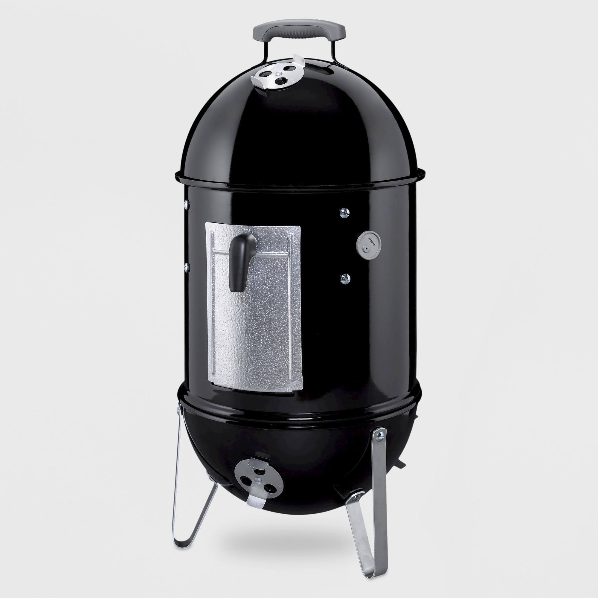 b283db9140badd1aaac7db53dbce611d7d91e918e0896b59be629728e136fa97.jpg Weber 711001 Smokey Mountain Cooker Smoker - Black - Image 1