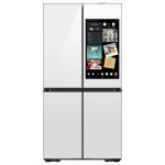Samsung - Bespoke 29 Cu. ft. 4-Door Flex French Door Smart Refrigerator with Ai Family Hub+ and Ai Vision Inside - White Glass