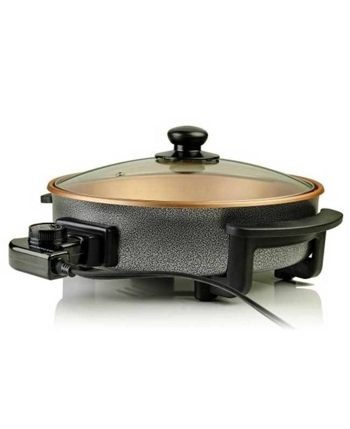 b2a05c3ddd78caa473a3607fd5ae60b0a3bbd390da3892cb578d46f2a6d6a838.jpg Ovente Electric Skillet - Copper - Image 1