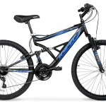 Hyper Bicycles Men'S 26" Shocker Mountain Bike, Black/Blue