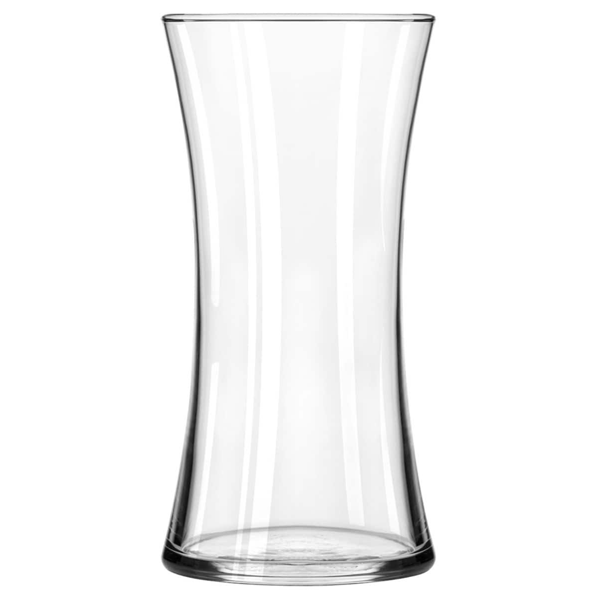 b2b926e55f0c4f75dcae3651bd7a853686a7e56a73054f6c8bfbf4a001647b1e.jpg Libbey Clear Glass 8" Sydney Vase - Image 1