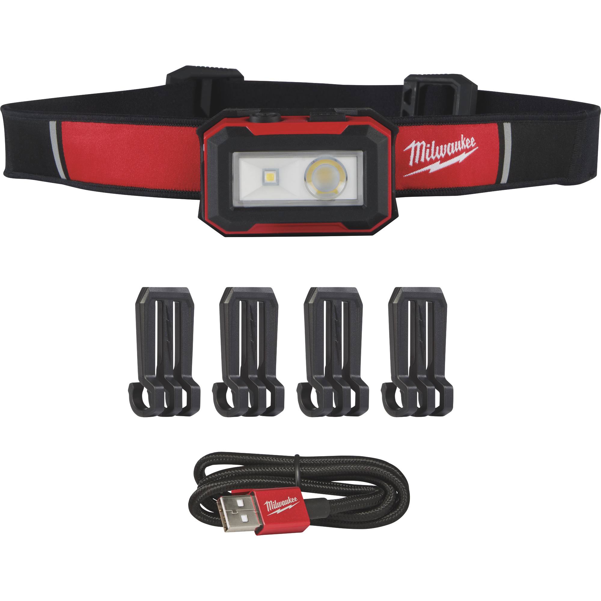 b2ba3dfcbf326768ed46d530559a258bbb12c07f1bfac5d76a7ccf833f630c43.jpg Milwaukee Rechargeable Magnetic Headlamp & Task Light 2012R - Image 1