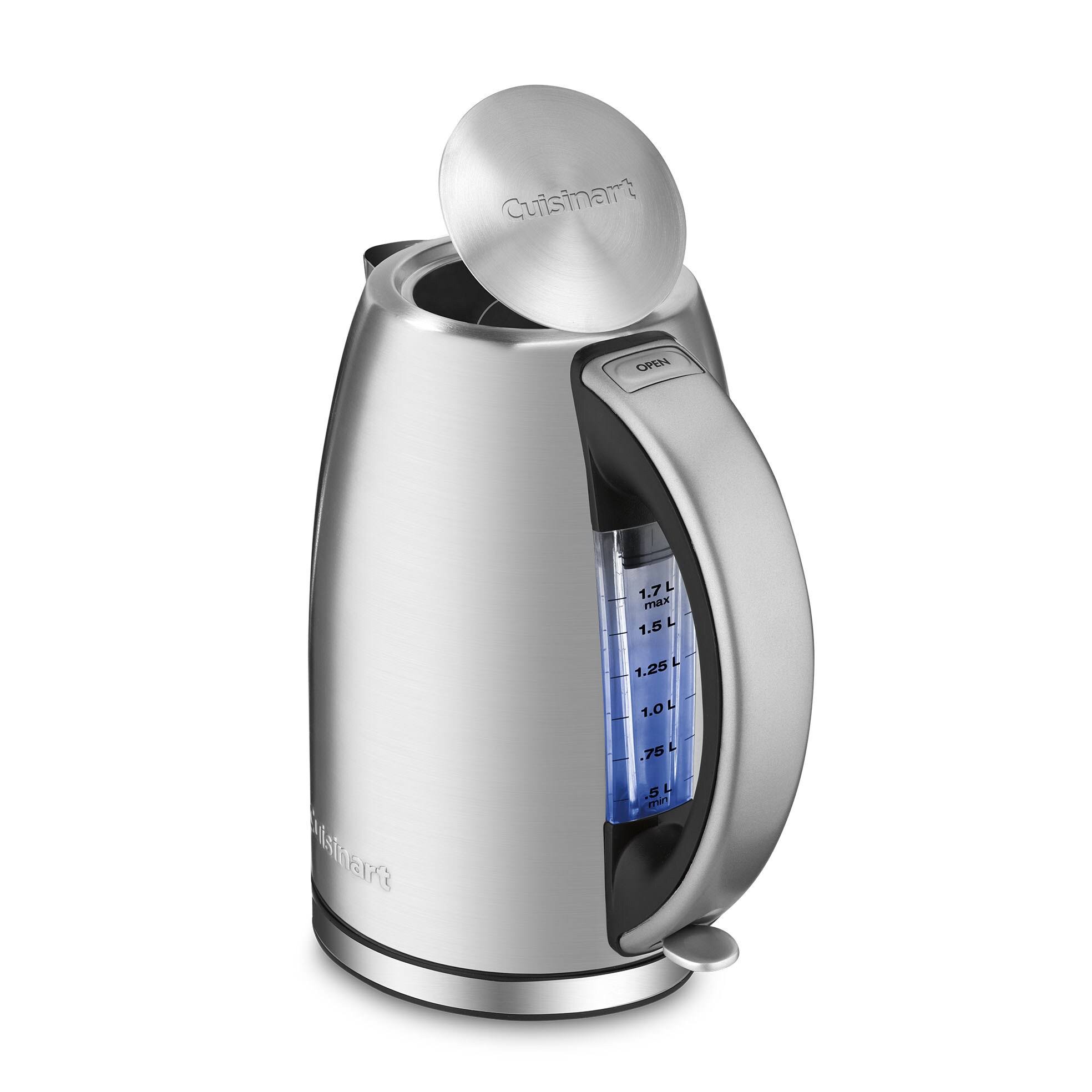 b2bc5985fafc31e47ed61f284a154b2562edb6f0c5bc3f217f1cad213e2dd8ab.jpg Cuisinart Cordless Electric Kettle - Stainless Steel - Image 1