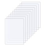 Displaybug Plexiglass Sheets Pack of 10 ÿ Durable Pet Sheet Panels for Poster Frames, Picture Frames, Arts and Crafts Plastic Sheeting ÿ Protective