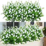 ArtBloom 6 Bundles Artificial Fall Flowers No Fade Faux Autumn Plants, Fake Indoor Outdoor Greenery for Thanksgiving Christmas Wedding Party Home