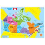 Ashley Productions ASH95004 12 x 17 in. Canadian Map Double Sided Learning Mat