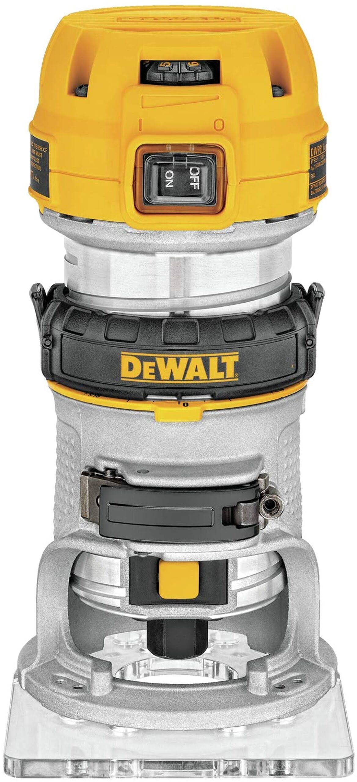 b33215f7aee3bb32168f9fe55927c792a7a96c426c27ce26729851db0f909ec0.jpg DeWalt Router Fixed Base Variable Speed 1-1/4-hp Max Torque (dwp611) - Image 1