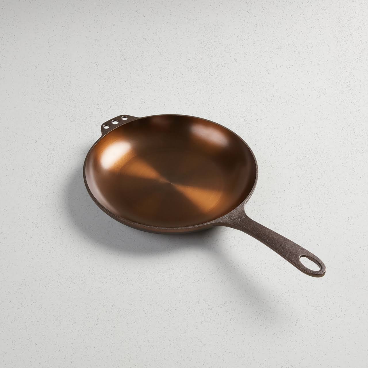 b3484ef58fe69fef048f614aa7201d490c12c744317332d42cc466fcc7ed8e50.jpg Smithey No 10 Cast Iron Chef Skillet - Image 1