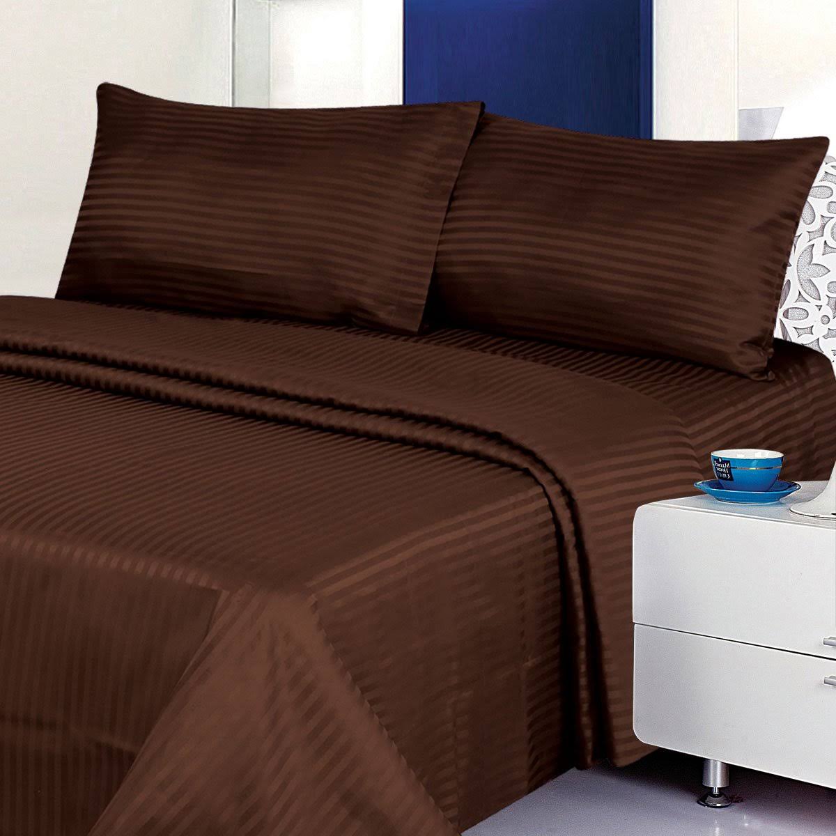 b34d88cde2451b68fd224972aaeb176a1b9348e85951d86662024e968b2743bd.jpg Deluxe 4 Piece Microfiber Sheet Set (Queen, Coffee) - Image 1