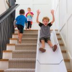 Stairslide Original Stair Mounted Kids Indoor Slide 4-Pack for 9 to 12 Stairs