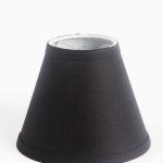 Urbanest Chandelier Linen Shade, Black, 3" x 6" x 5", Clip on