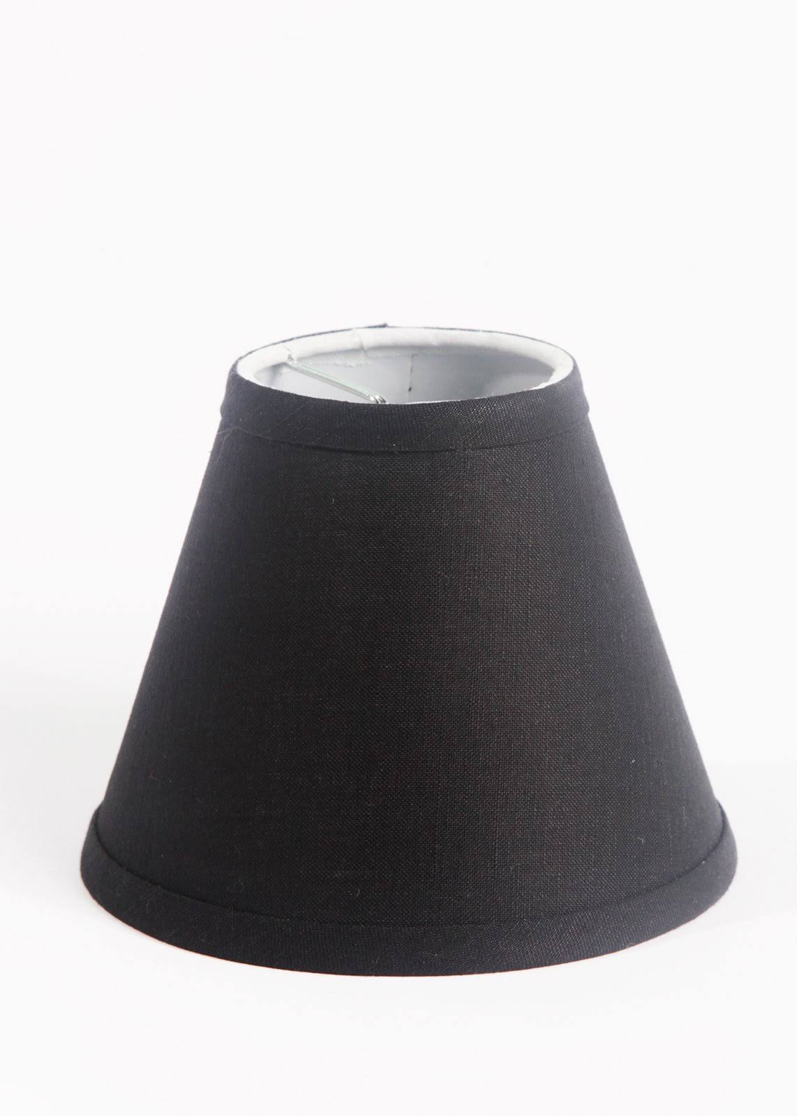 b36be65bd761f62106db9972385a841b22cd5319b9bf5d06e33f3d52e1a76f6a.jpg Urbanest Chandelier Linen Shade, Black, 3" x 6" x 5", Clip on - Image 1