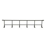 Hyper Tough Screw Mounted Steel Multi-Hook Rack, Black Powder Coat Finish, Size: One Size