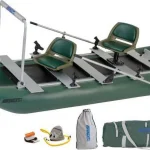 Sea Eagle 375FC Foldcat Inflatable Pontoon Boat Pro Angler Guide Package