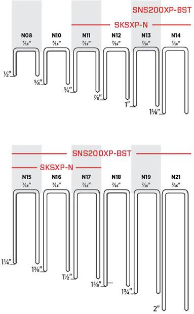 Generic N21 2" Shake Staples (N-Series Medium Crown)