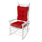 Klear Vu Indoor-Outdoor Porch Rocking Chair Cushion Set - Red