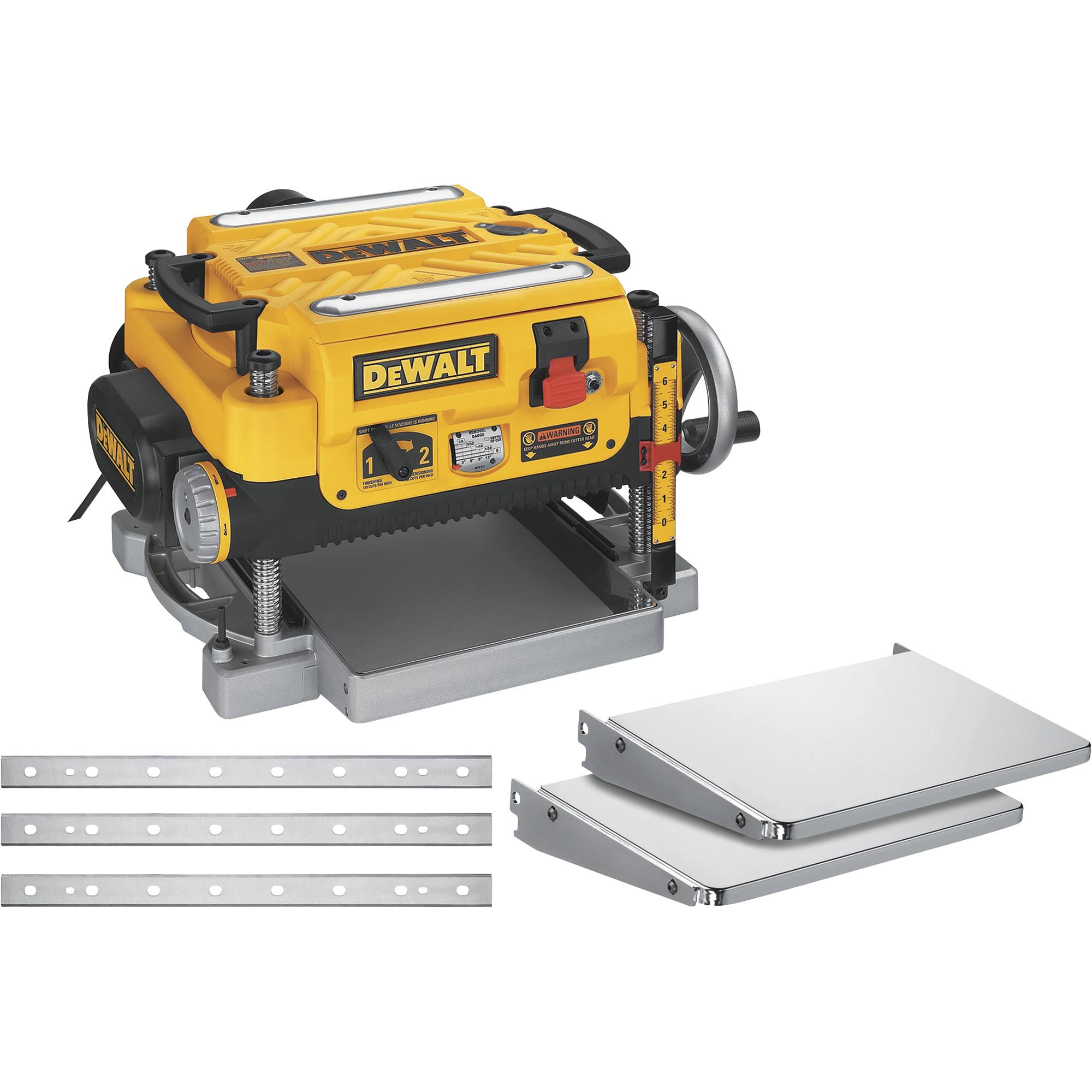 b3b7e888a61555a3fe418360afb2c00b8ea011484133030ab16fe5841fdcb42e.jpg DeWalt Thickness Planer Two Speed 13-inch DW735X - Image 1