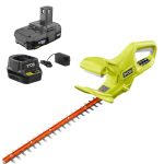Ryobi One+ 18V 18 in. Cordless Battery Hedge Trimmer with 1.5 Ah Battery and Charger