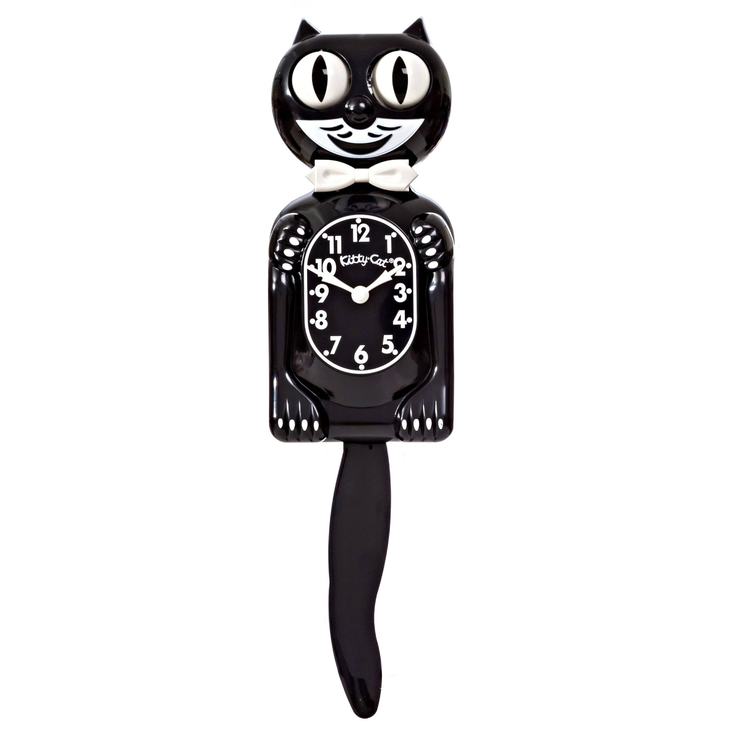 b3f982cd5cbb7885fe0e5310bb742f6f6eee044776d9f6e3473c9a1020fb4133.jpg Kit Cat Clock - 3/4 Black - Image 1